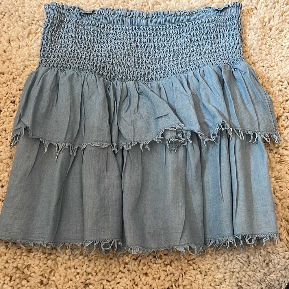 American eagle mini ruffle skirt size xs